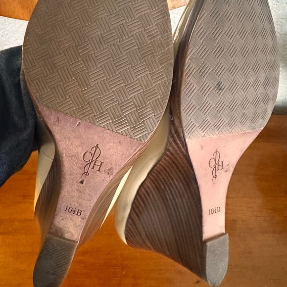 Cole Haan 
Beige Patent Leather
Wedge Pumps - Picture 4 of 5